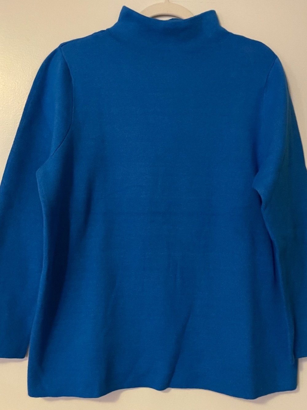 NWT - JJIll Cobalt Blue Funnel Neck Tunic Sweater - Petite Large